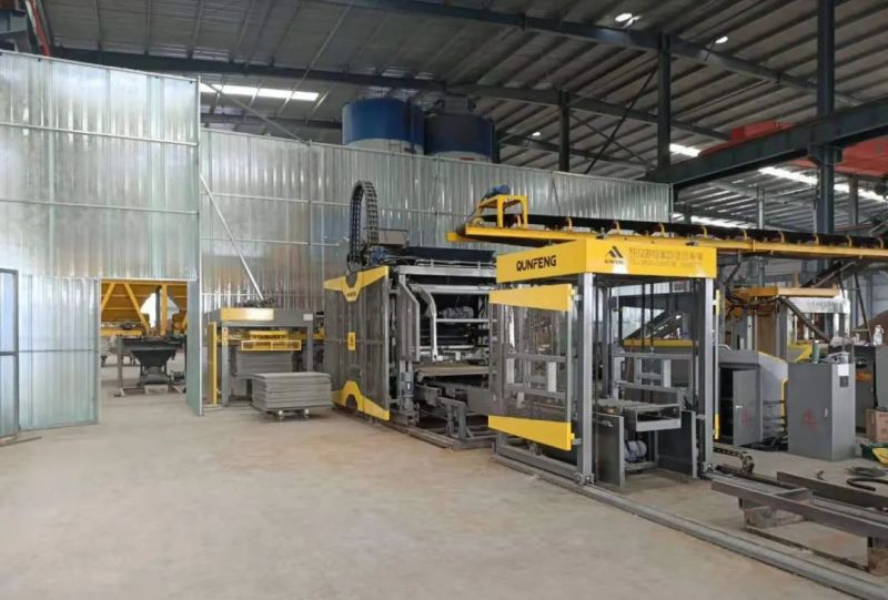 Fully Automatic Block Production Line for High-strength Concrete Products And Terrazzo Floor Tiles in Anhui Vollautomatische Blockproduktionslinie für hochfeste Betonprodukte und Terrazzo-Bodenfliesen in Anhui