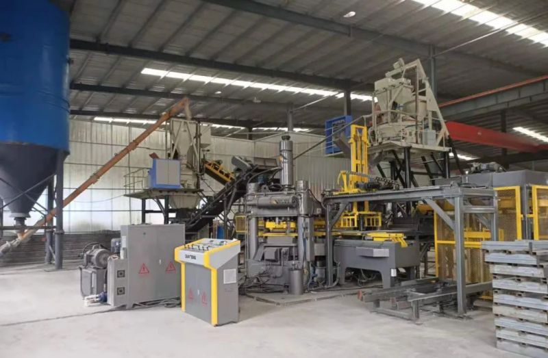 Fully Automatic Block Production Line for High-strength Concrete Products And Terrazzo Floor Tiles in Anhui Vollautomatische Blockproduktionslinie für hochfeste Betonprodukte und Terrazzo-Bodenfliesen in Anhui