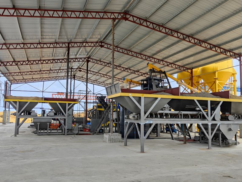 die automatische Blockproduktionslinie QS1300 in Sri Lanka