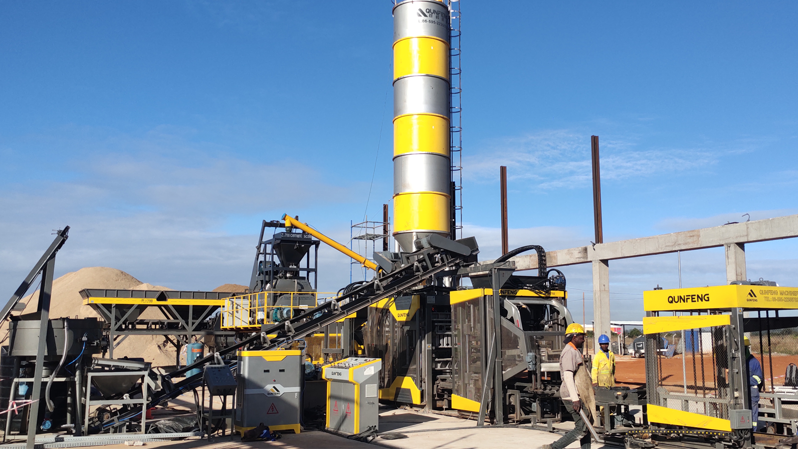 Betonproduktlösung aus Mosambik