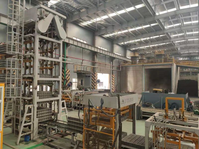 die automatische Blockproduktionslinie QS1500 in Taixing in der Provinz Jiangsu 