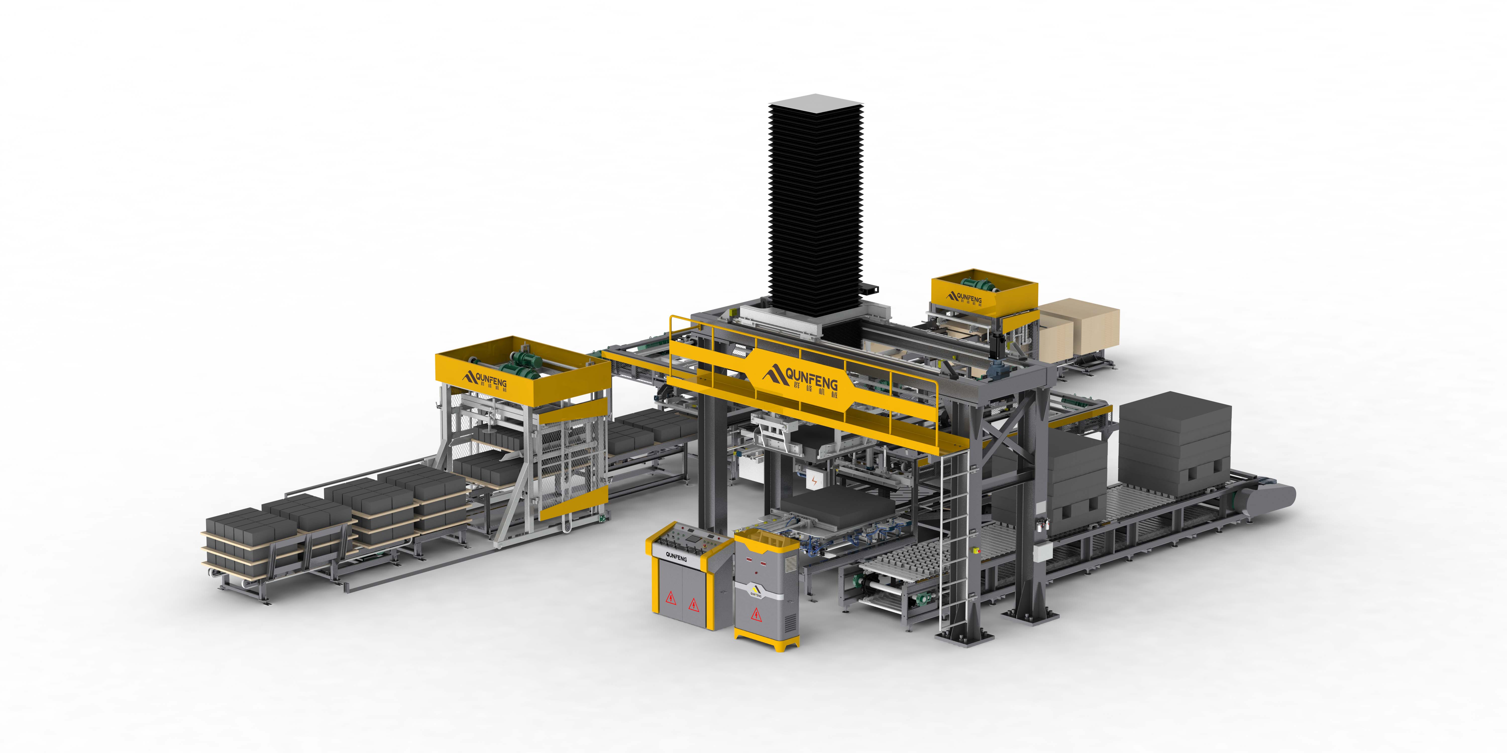 QMD1200G Hochpositions-Palettiersystem f&uuml;r Betonbl&ouml;cke