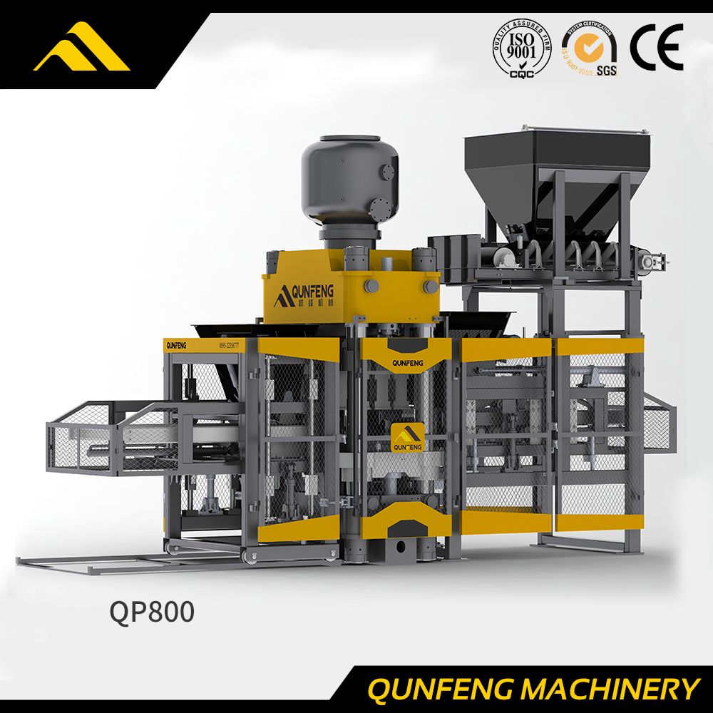 QP800 Hydraulische Press-Ziegelherstellungsmaschine