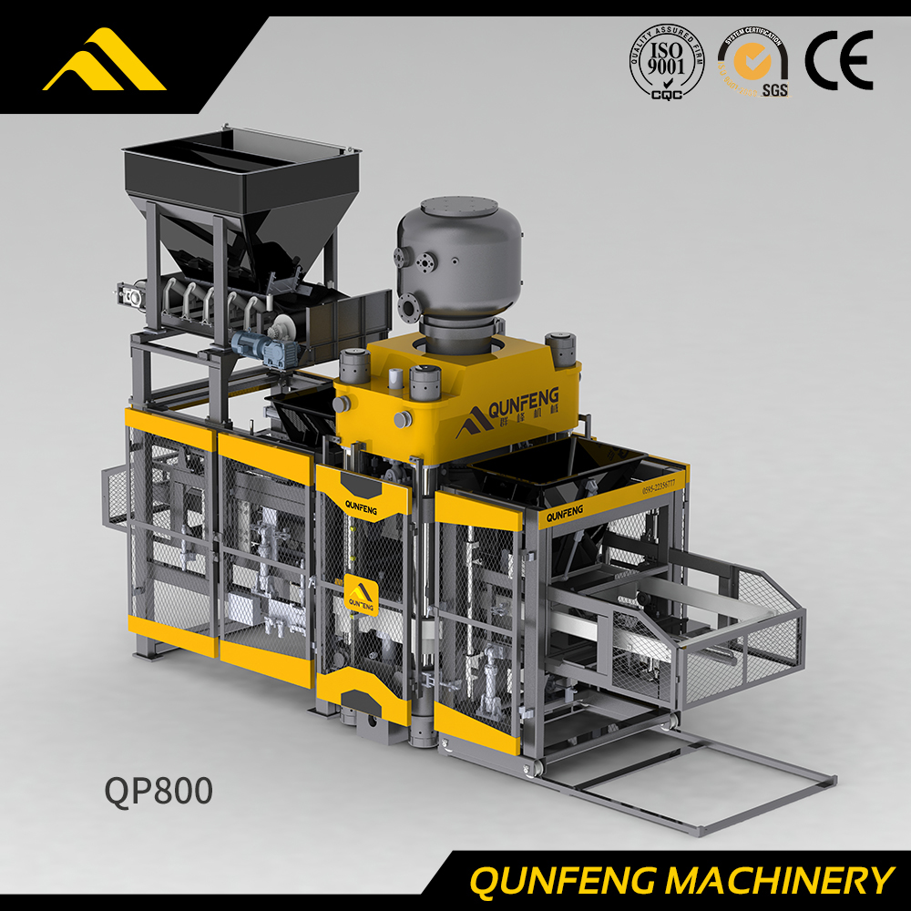 QP800 Vollautomatische hydraulische Pressblockmaschine