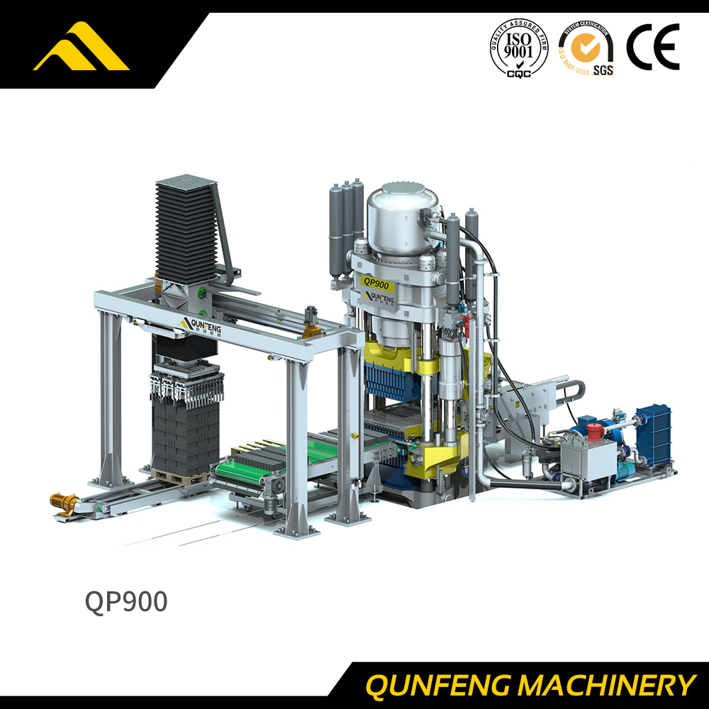 QP900 Vollautomatische hydraulische Pressziegelmaschine