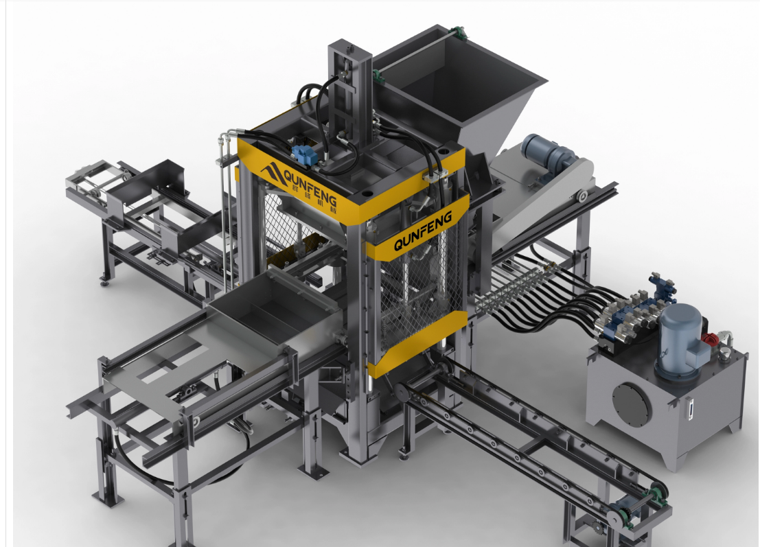 Maschine zur Herstellung von Hohlbl&ouml;cken 