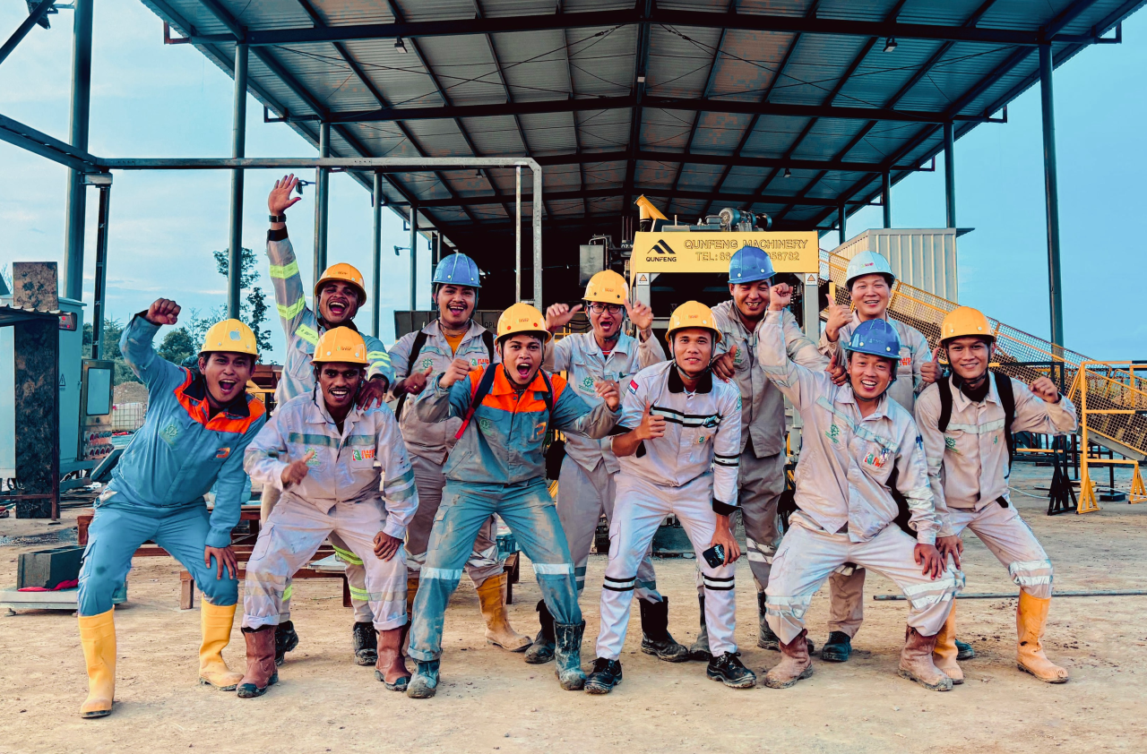 Eine weitere Qunfeng-Produktionslinie landet in Indonesien: Full-Cycle-Service gewährleistet einen Betrieb auf hohem Niveau