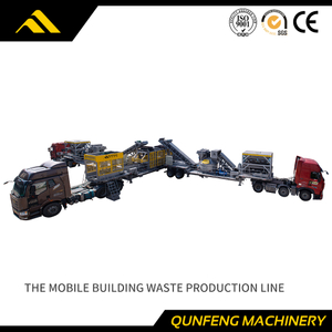 Mobile Produktionslinie zum Formen von Bauschutt-Ziegeln