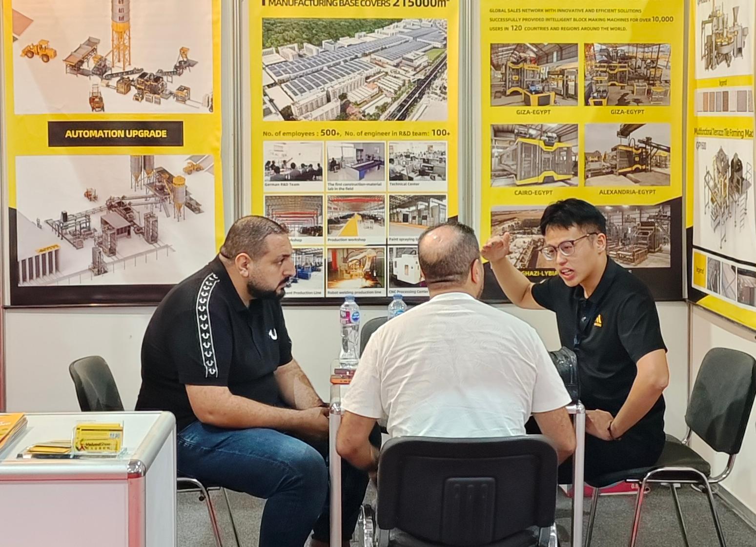 Qunfeng Machinery glänzt auf der Egypt International Building & Construction Exhibition