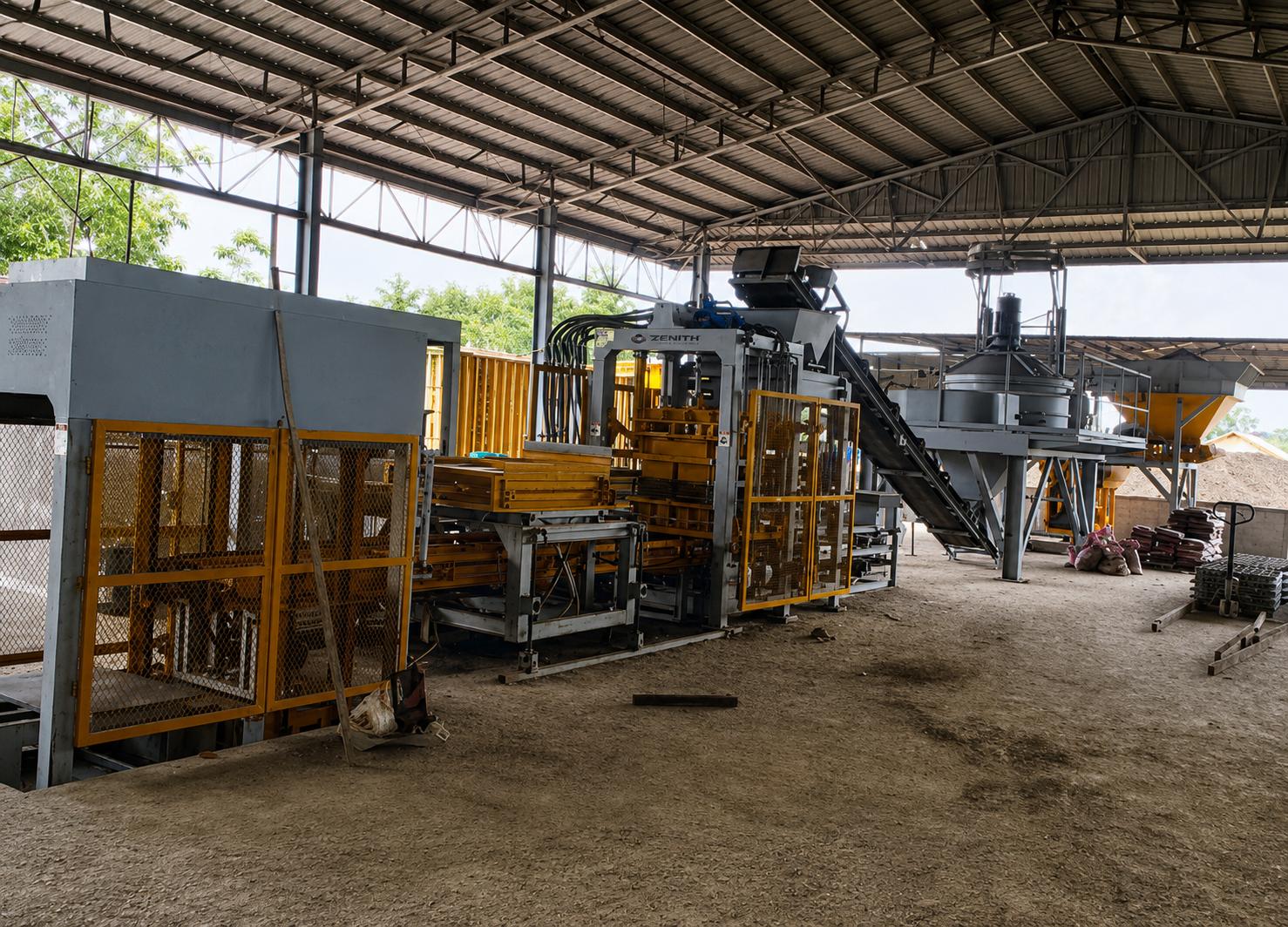 Steinmaschine für Pflastersteine ​​mit Hydraulik- und Vibrationstechnik