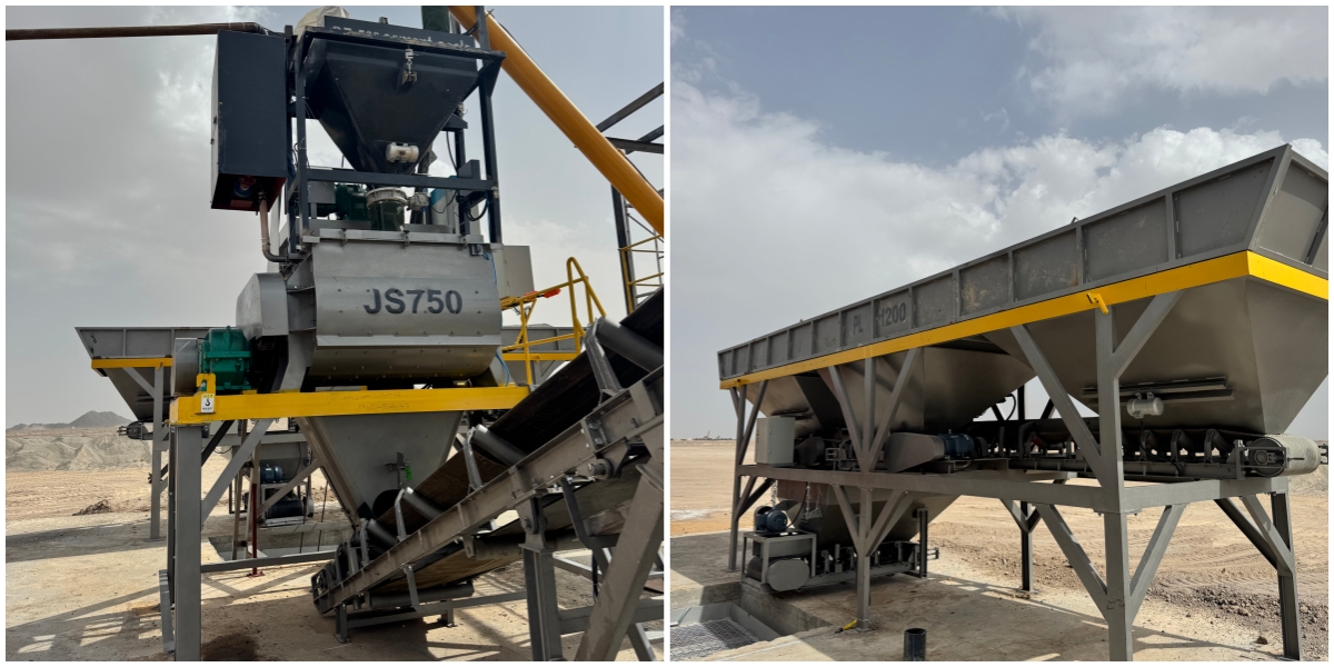 Automatisiertes Dosiersystem der Qunfeng-Betonsteinherstellungsmaschine in Pakistan