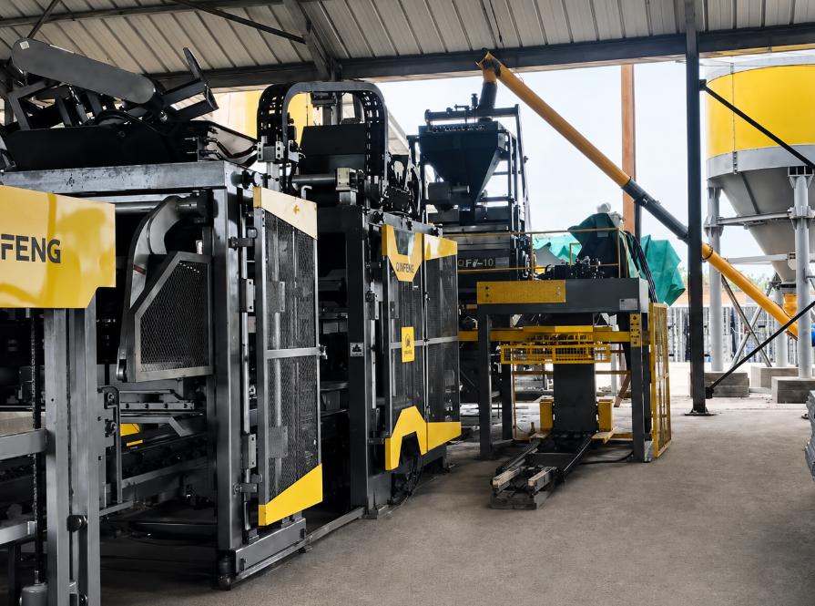 Produktionseinheit f&uuml;r kleine Bl&ouml;cke