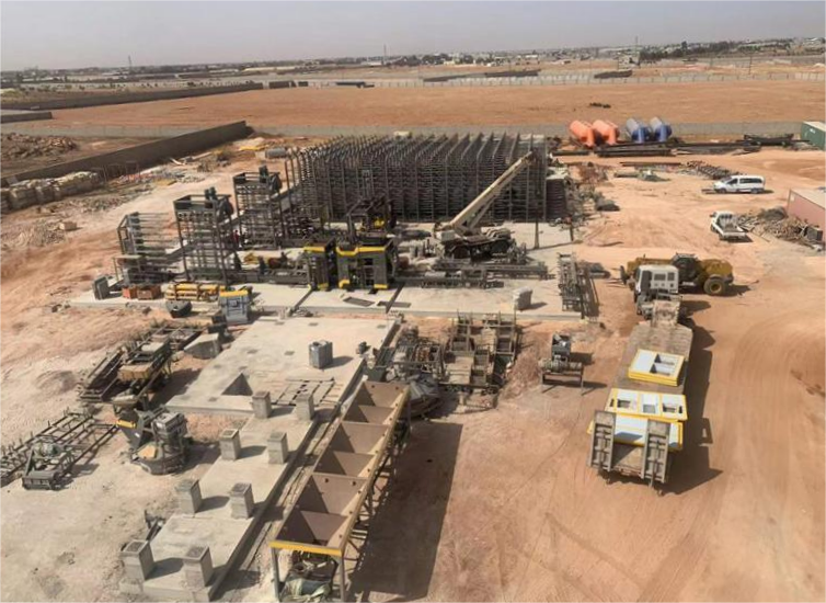 Vollautomatische Produktionslinie f&uuml;r Steinimitationen von Qunfeng in Libyen installiert